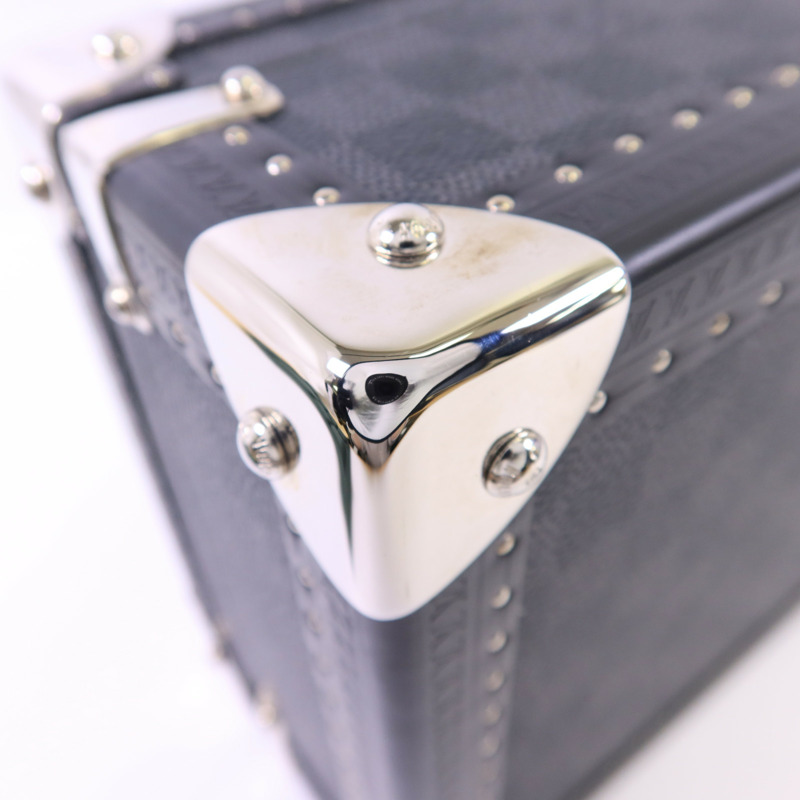LOUIS VUITTON Damier Graphite Coffret 8 Montres銀扣手錶收納盒-13