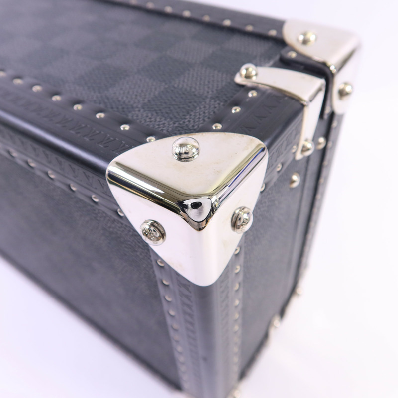 LOUIS VUITTON Damier Graphite Coffret 8 Montres銀扣手錶收納盒-14