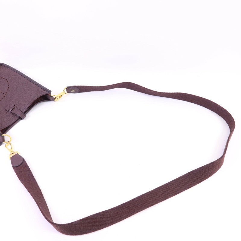 HERMES Clemence皮革Evelyne TPM金扣肩背袋-4