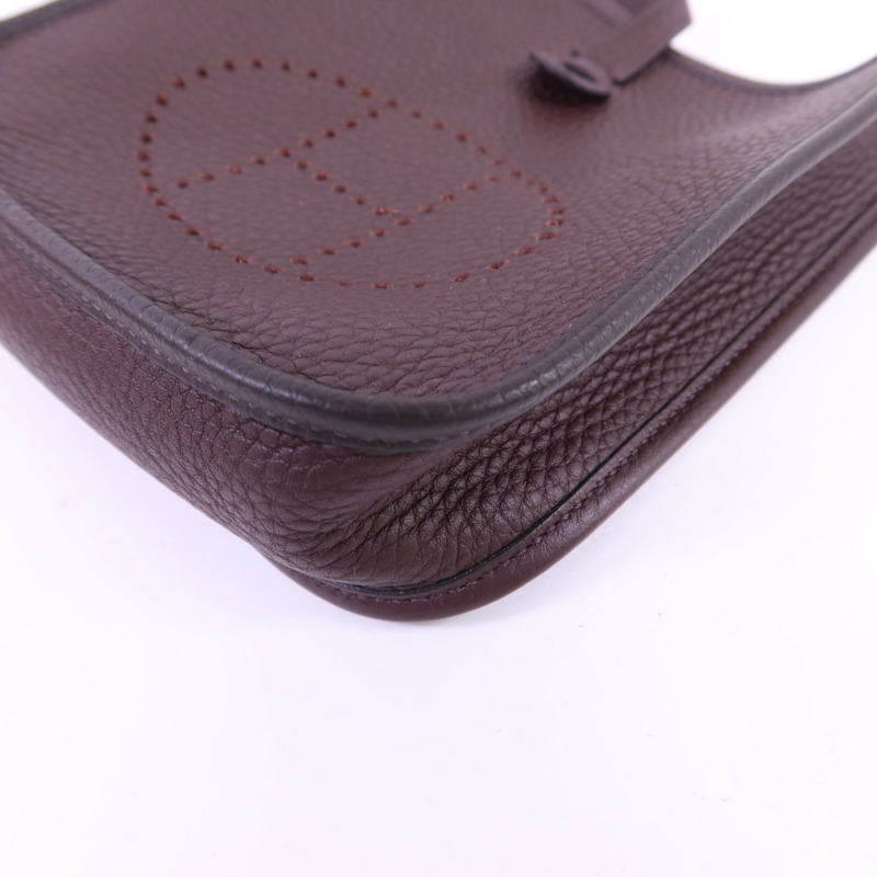 HERMES Clemence皮革Evelyne TPM金扣肩背袋-10
