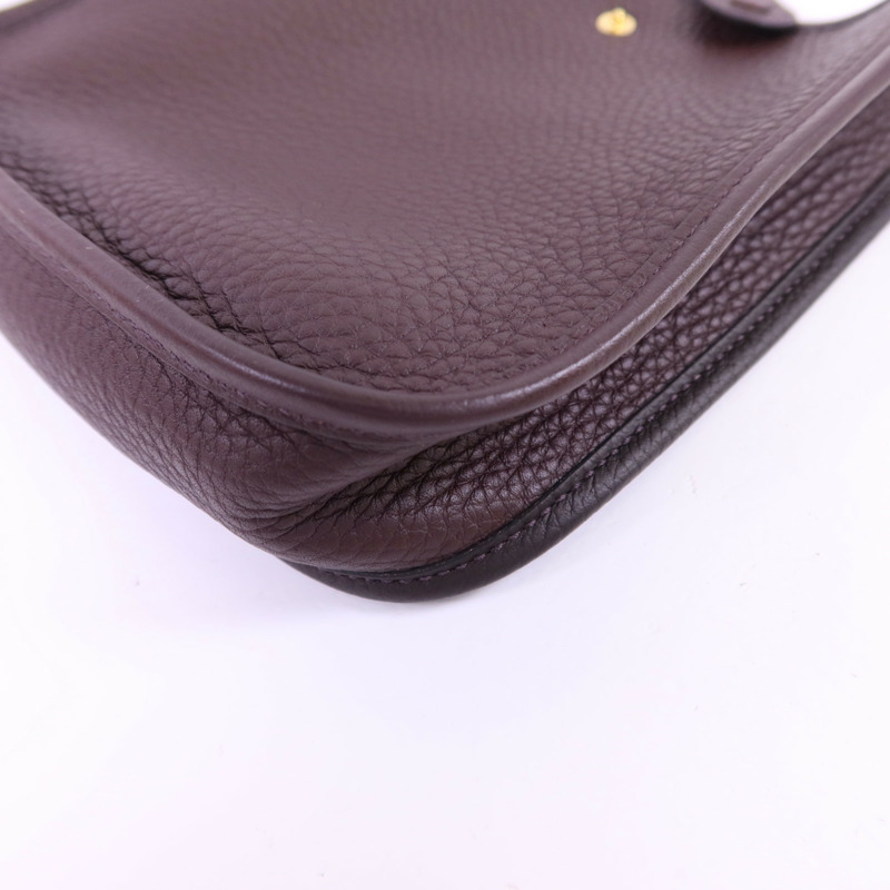 HERMES Clemence皮革Evelyne TPM金扣肩背袋-12