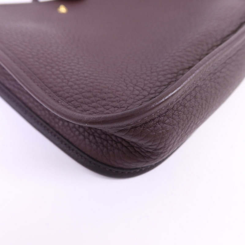 HERMES Clemence皮革Evelyne TPM金扣肩背袋-13