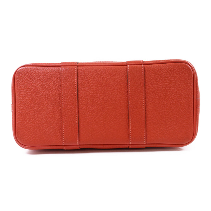 HERMES Negonda皮革Garden Party TPM銀扣手挽袋-3