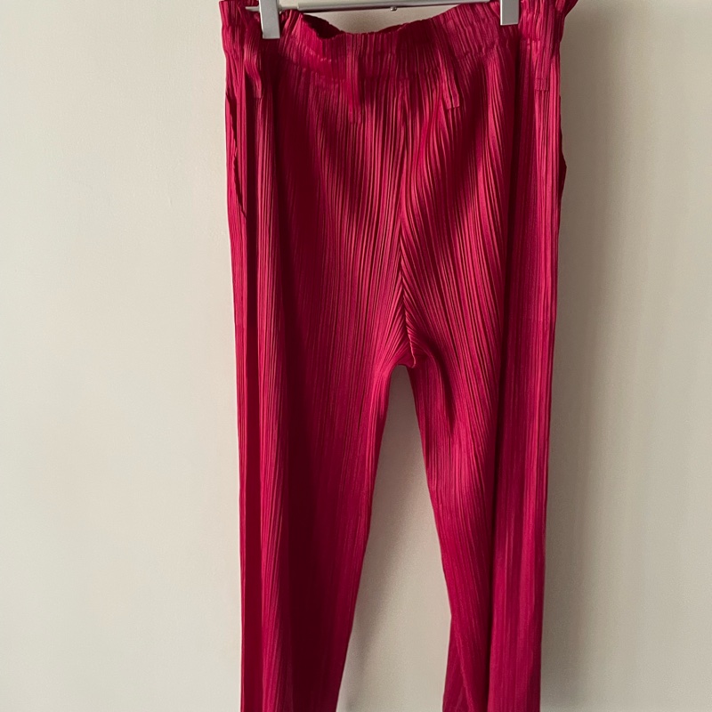 ▪️富貴選物FUGUEI▪️三宅一生PP 寶石紅 直筒褲 JF141-2