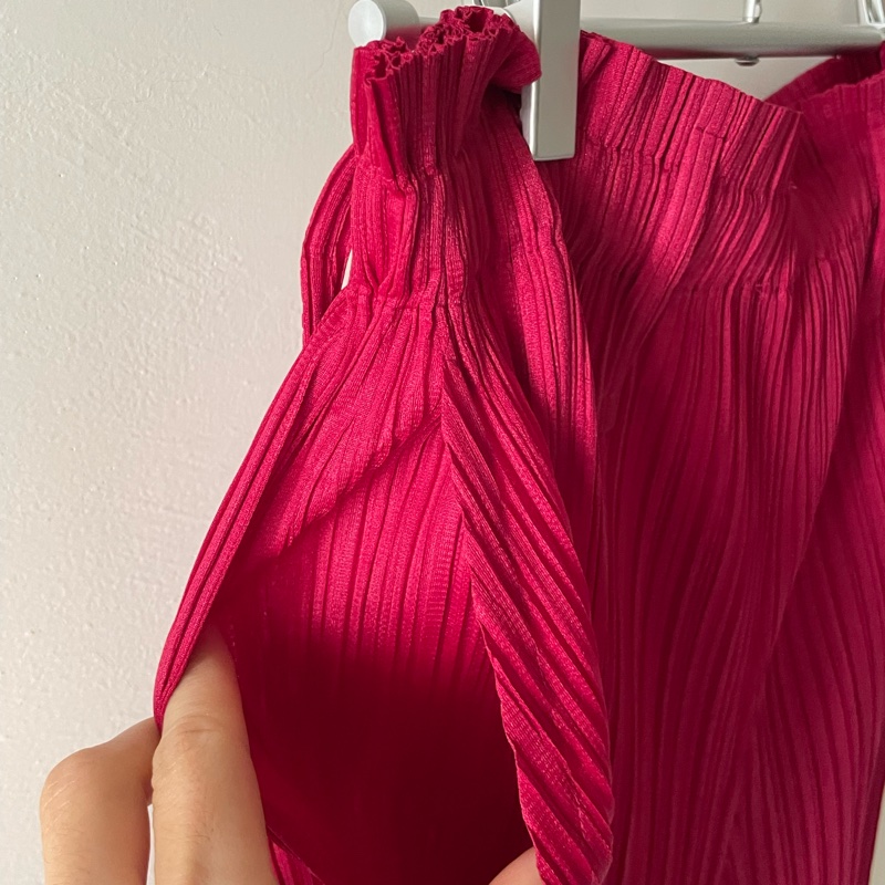 ▪️富貴選物FUGUEI▪️三宅一生PP 寶石紅 直筒褲 JF141-8