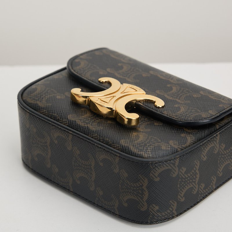 二手Celine mini凱旋門小包/老花-3