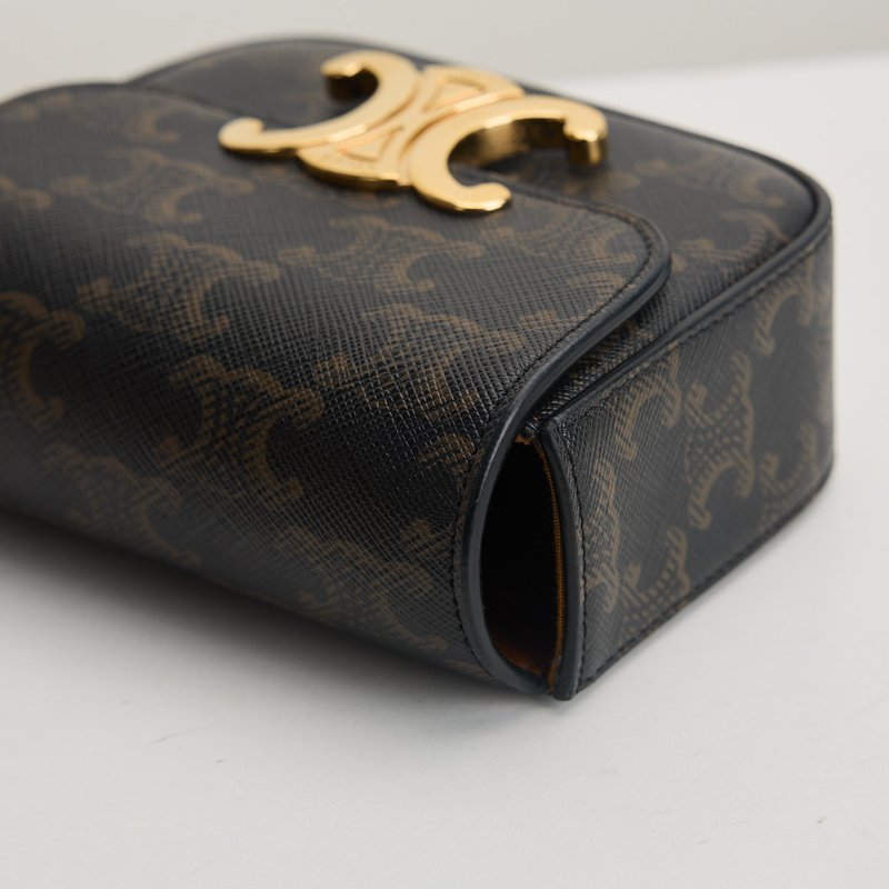 二手Celine mini凱旋門小包/老花-6