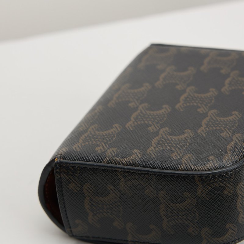 二手Celine mini凱旋門小包/老花-9