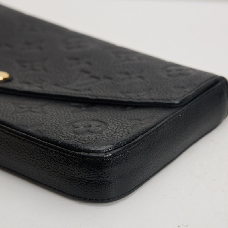 二手lv woc三合一鍊包/黑壓紋-6