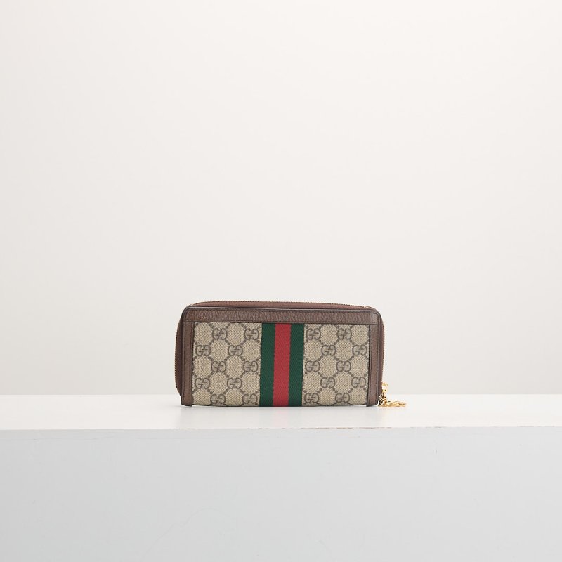 二手Gucci ophidia 拉鍊長夾 老花-1