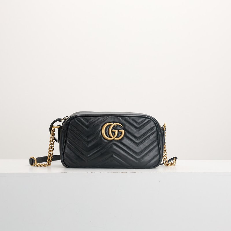 二手Gucci marmont 24相機包 /黑色-0