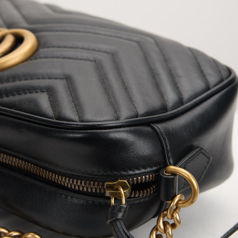 二手Gucci marmont 24相機包 /黑色-8