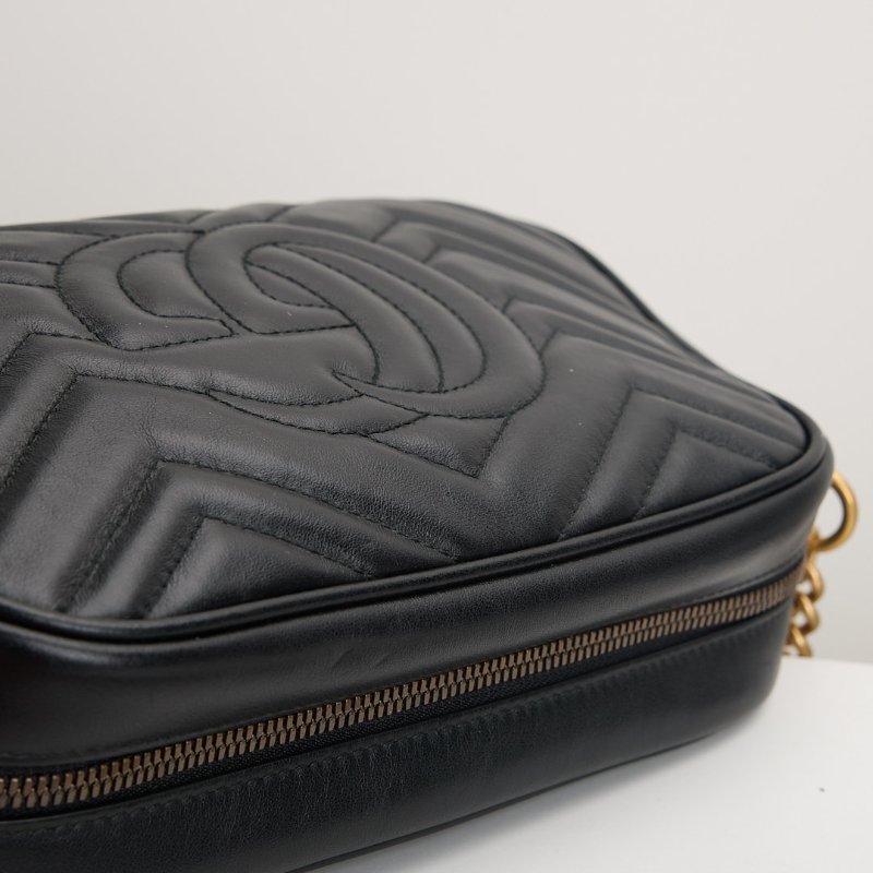 二手Gucci marmont 24相機包 /黑色-10