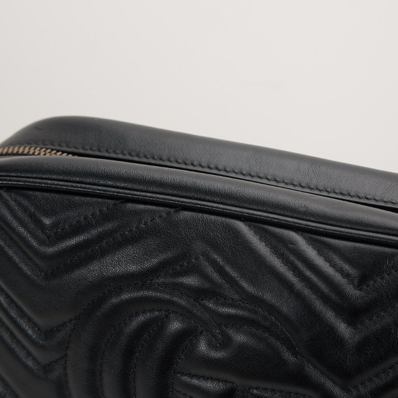二手Gucci marmont 24相機包 /黑色-11