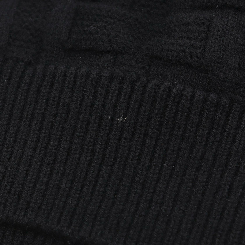 愛馬仕 LOUNGEWEAR VOYAGE 系列針織毛衣 #34 2H2630DA 羊毛 黑色 二手 女款-5