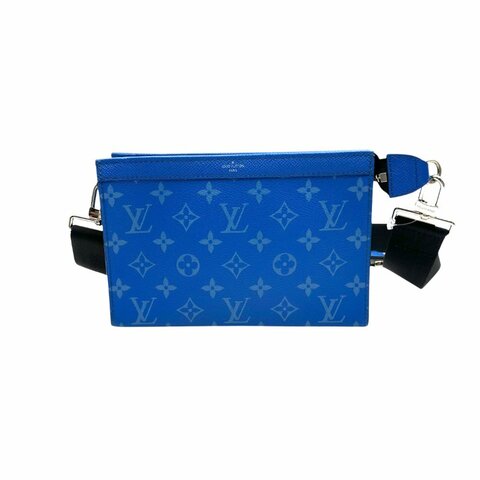 【美收精品】LV M83099 藍色男包兩件套系列包 C-115【隔月月中將轉賣至日本 上架期限30天】