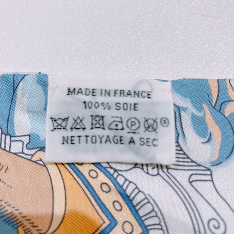 TW4644 HERMES 愛馬仕雲想國小絲巾SUR MON NUAGE TWILLY-7