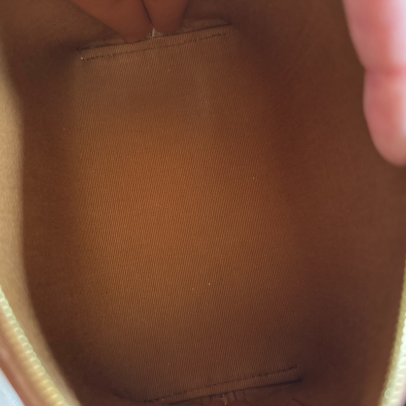 celine 老花貝殼包/標誌印花及羊皮革飾鍊手提包-2