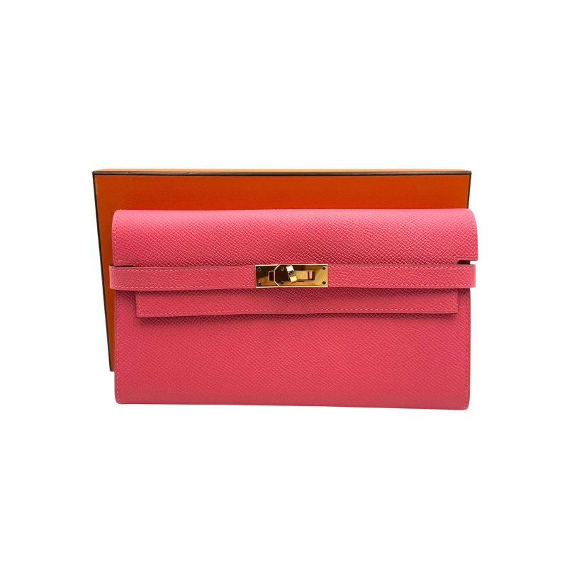 【美收精品】HERMES Kelly Long Wallet X刻 金扣長錢包 C-116【隔月月中將轉賣至日本 上架期限30天】-14
