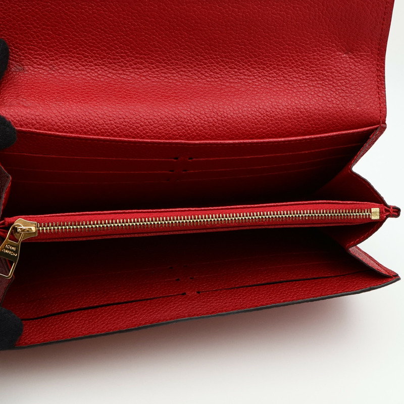 LOUIS VUITTON Monogram Empreinte Sarah Wallet金扣長錢包-4