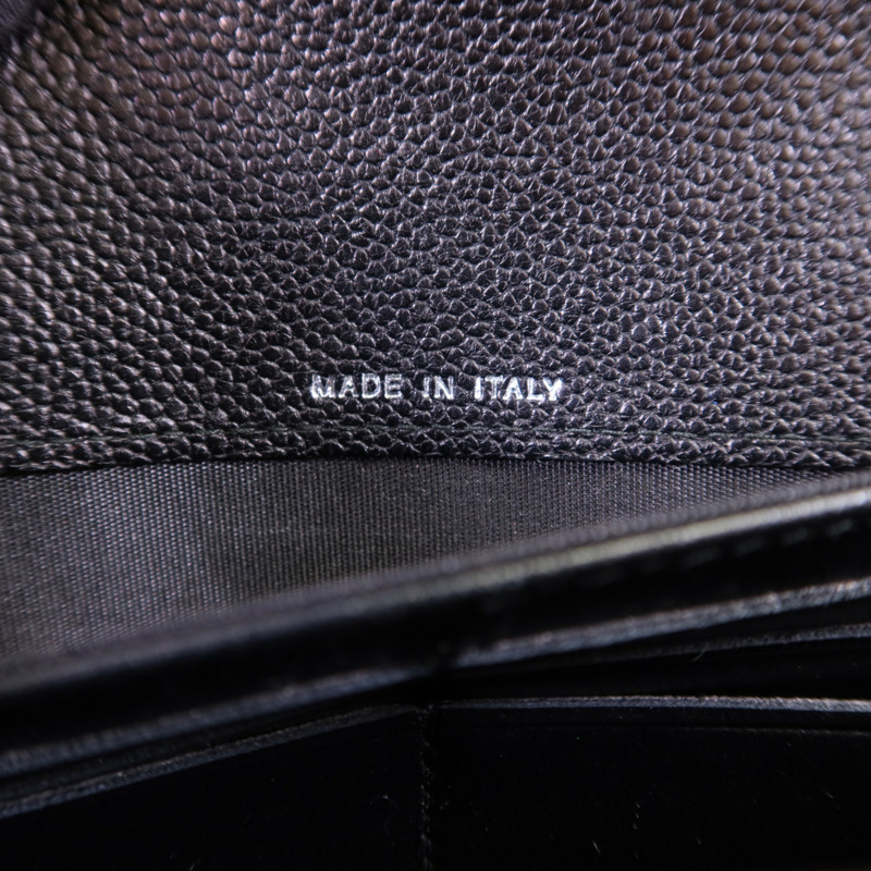 CHANEL 牛皮皮革Long Wallet銀扣長錢包-6