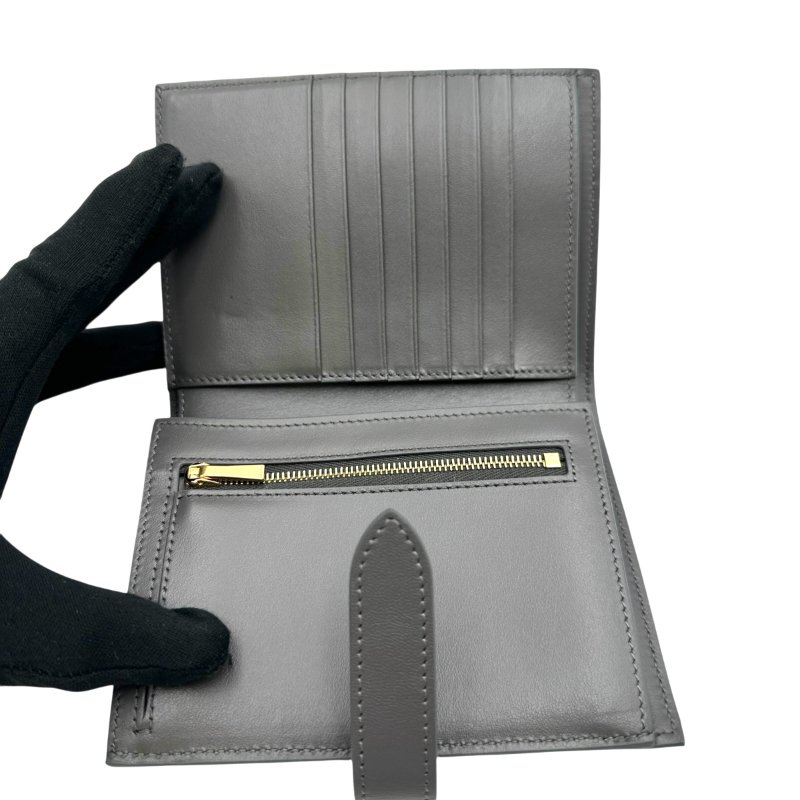 【美收精品】CELINE 灰色雙折錢包 C-117【隔月月中將轉賣至日本 上架期限30天】-5