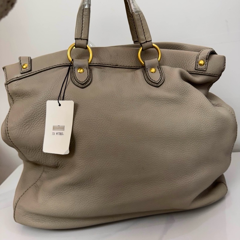 Miu Miu • 大象灰全皮托特包 Tote-3