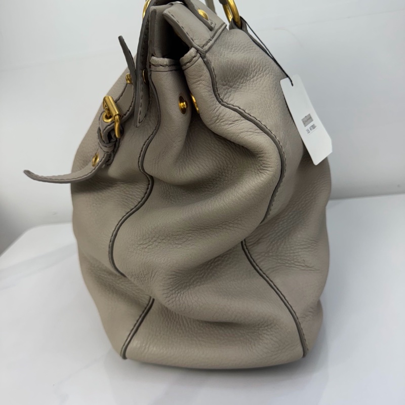 Miu Miu • 大象灰全皮托特包 Tote-4