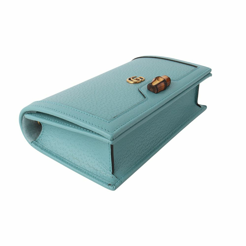 【包稅】GUCCI 戴安娜竹鍊迷你斜背包 696817-4