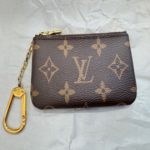 LOUIS VUITTON 卡夾 拉鏈零錢包老花經典零錢包 卡包