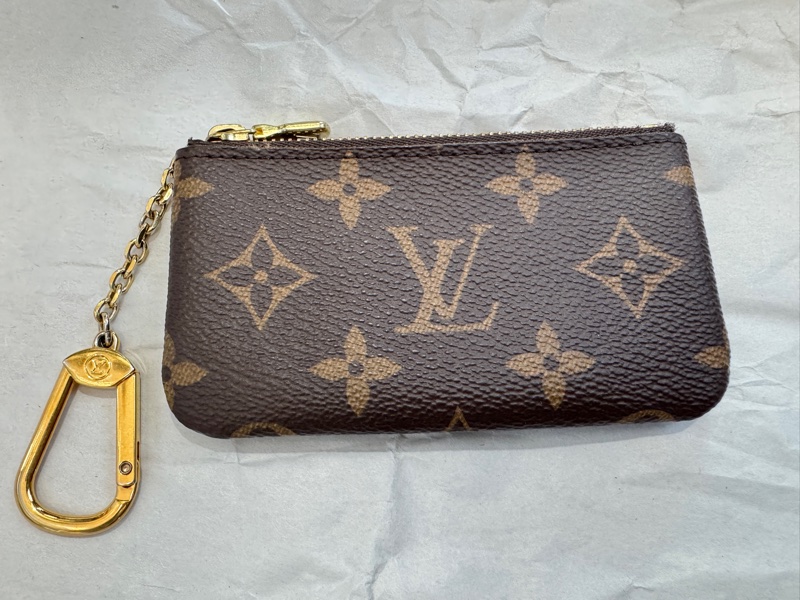 LOUIS VUITTON 卡夾 拉鏈零錢包老花經典零錢包 卡包-0