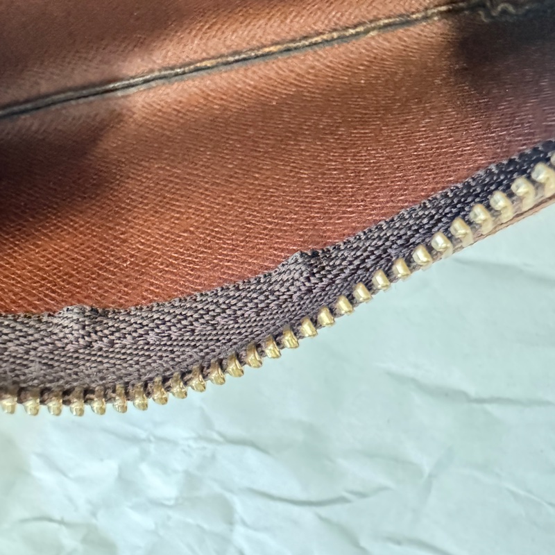 LOUIS VUITTON 卡夾 拉鏈零錢包老花經典零錢包 卡包-8