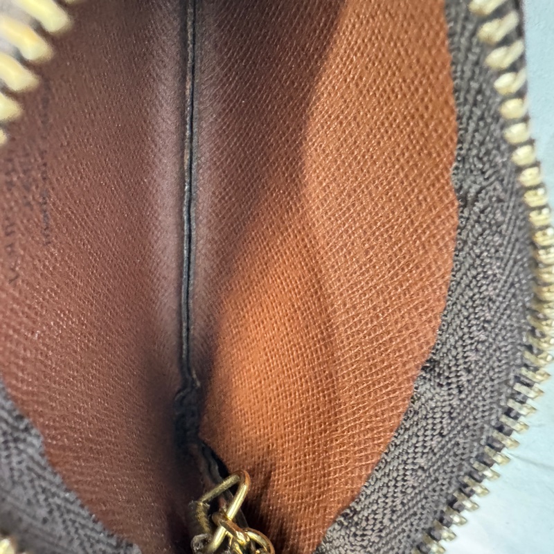 LOUIS VUITTON 卡夾 拉鏈零錢包老花經典零錢包 卡包-9