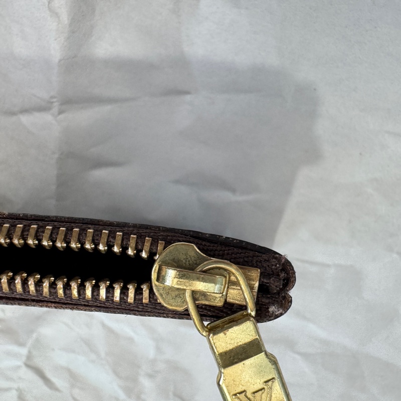 LOUIS VUITTON 卡夾 拉鏈零錢包老花經典零錢包 卡包-11