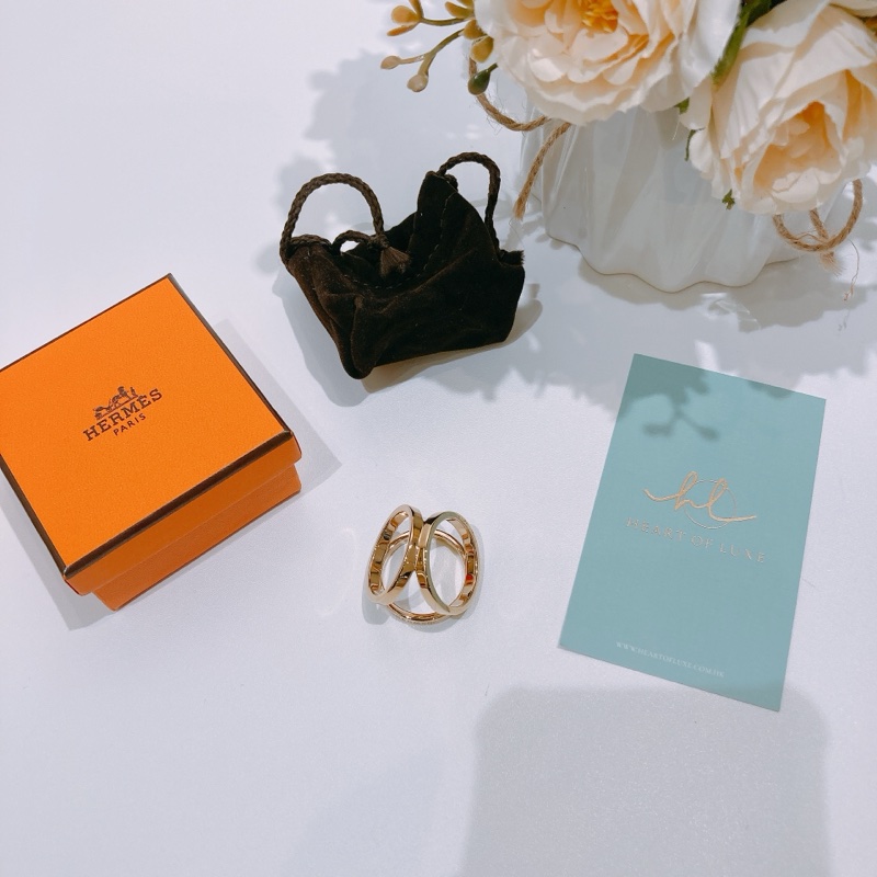 TW4650 HERMES 愛馬仕三角圓形小絲巾扣TRIO SCARF 90 RING-10