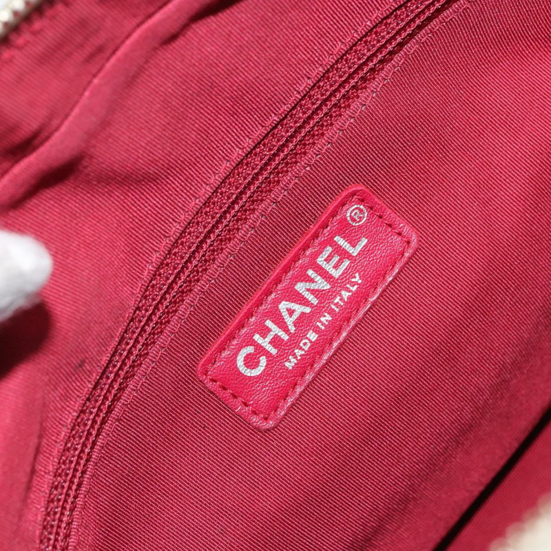 【日本直送】香奈兒 (CHANEL) 鏈 Gabriel de Chanel 單肩包 小牛皮 白色 金色 CC 標誌 Auth 161659-17