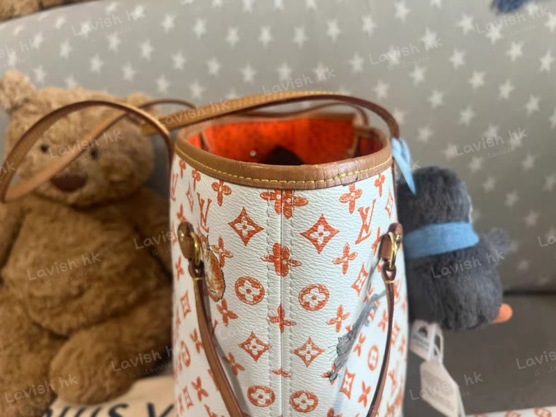 LV 白色猫狗 Neverfull-4