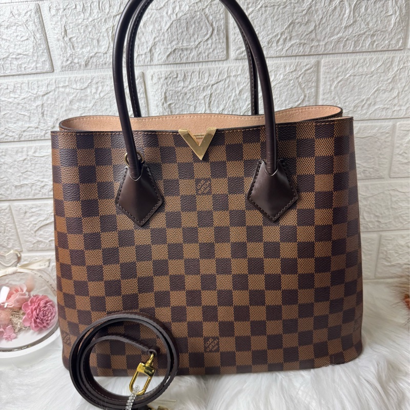 Lv手提包-肩背包 N41435 Damier Canvas 帆布 棕色-0