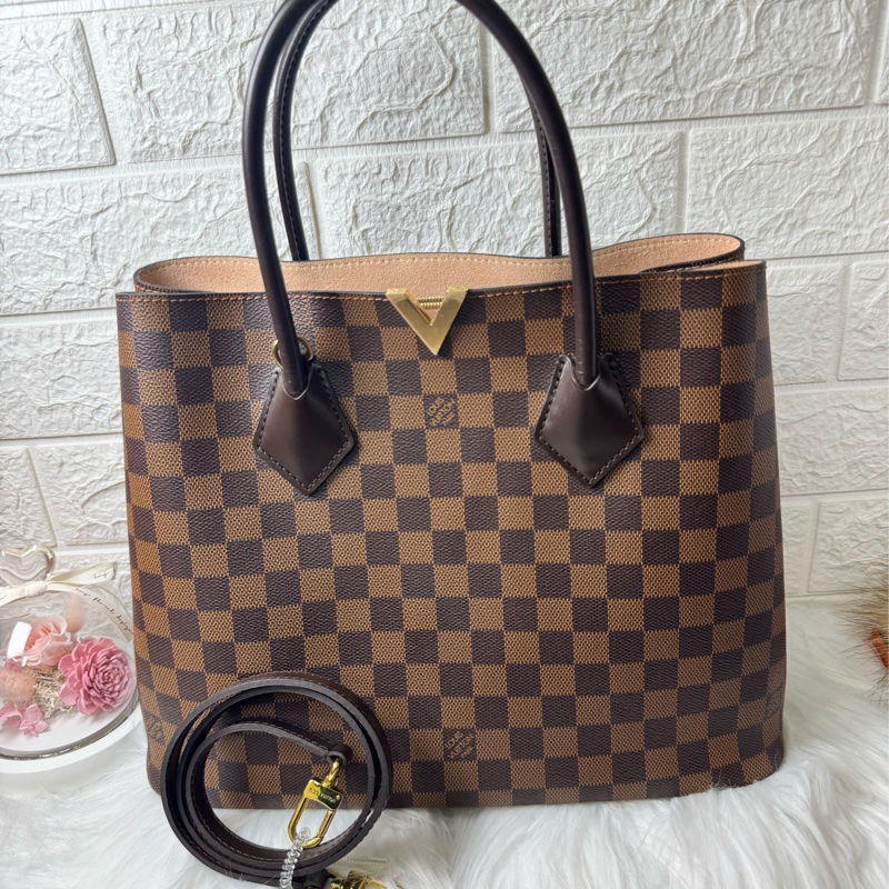 Lv手提包-肩背包 N41435 Damier Canvas 帆布 棕色-1