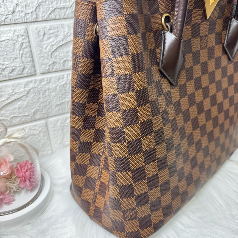 Lv手提包-肩背包 N41435 Damier Canvas 帆布 棕色-11