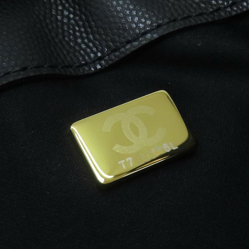 黑色 荔枝紋 牛皮 25包 中號 手提包 AS5311【CHANEL 香奈兒】 AS5311-10