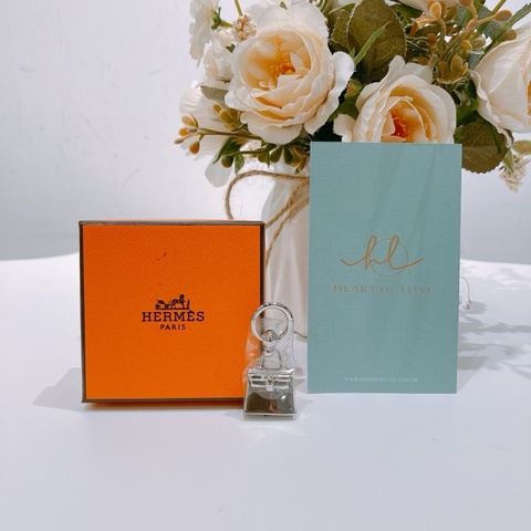 TW4561 HERMES 愛馬仕凱莉系列純銀小絲巾扣AMULETTES KELLY MINI SCARF RING