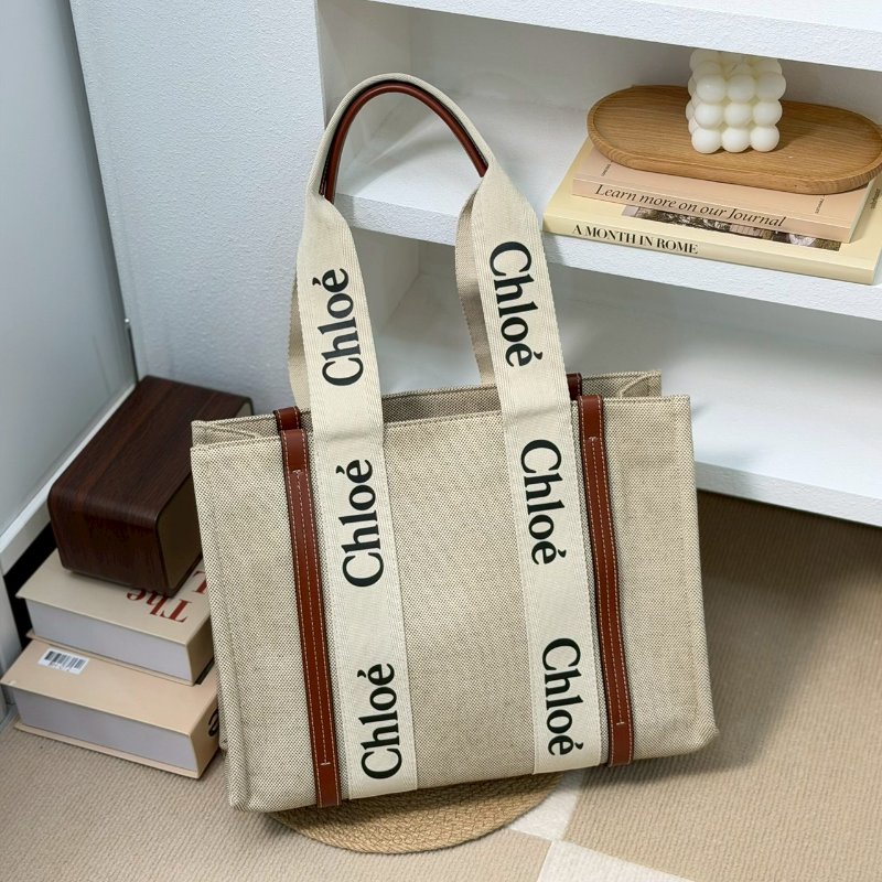 🏷Chloe 蔻依．Woody tote 中號/客人寄賣-0