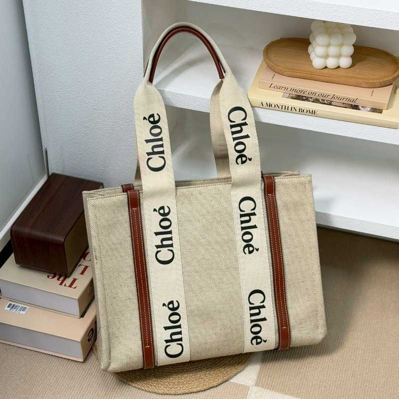 🏷Chloe 蔻依．Woody tote 中號/客人寄賣-1