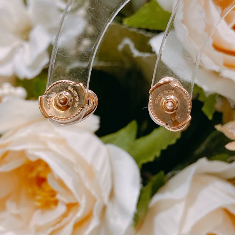 TW4652 HERMES 愛馬仕小號豬鼻系列18K玫瑰金耳環CHAINE D'ANCRE EARRINGS 18K ROSE GOLD-14