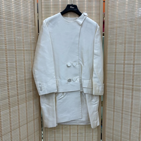 Dior 秀款白色外套 大衣 38碼