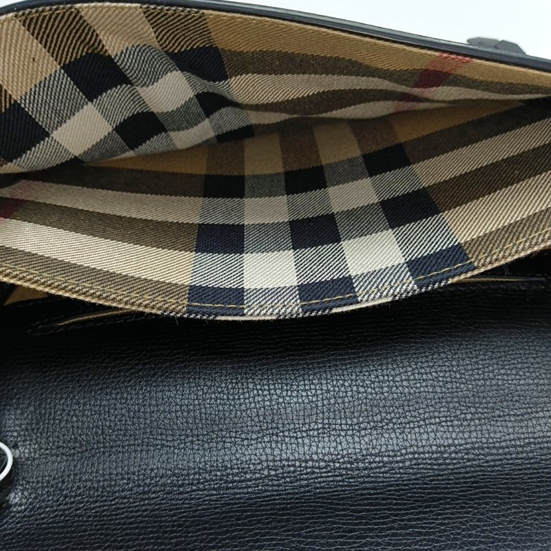 BURBERRY Macken小號黑色牛皮流蘇鏤空單肩包斜挎包手拿包 金色五金 可拆卸肩帶-6