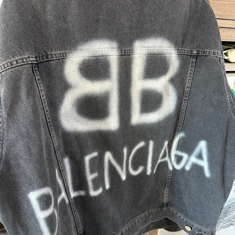 巴黎世家 Balenciaga 做舊 bb 牛仔外套 夾克-4
