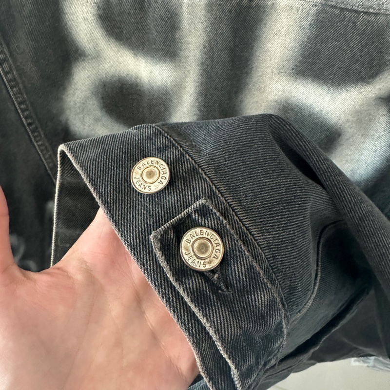巴黎世家 Balenciaga 做舊 bb 牛仔外套 夾克-5