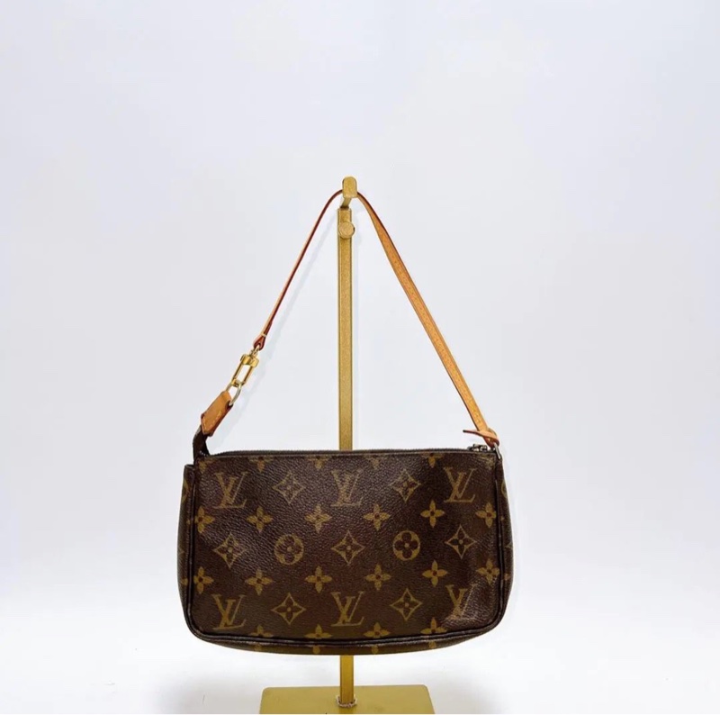 【輕巧經典✨全網最低價】LV Pochette Accessories中古 大麻將包-0